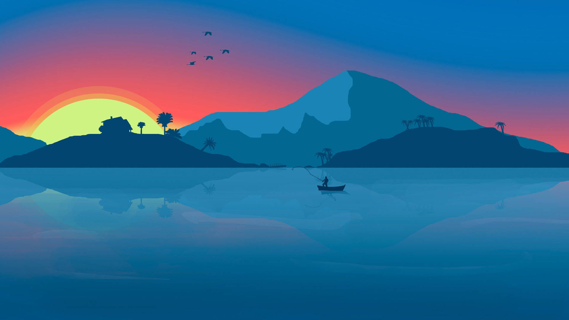 Ascend to pastoral tranquility. Wallpaper