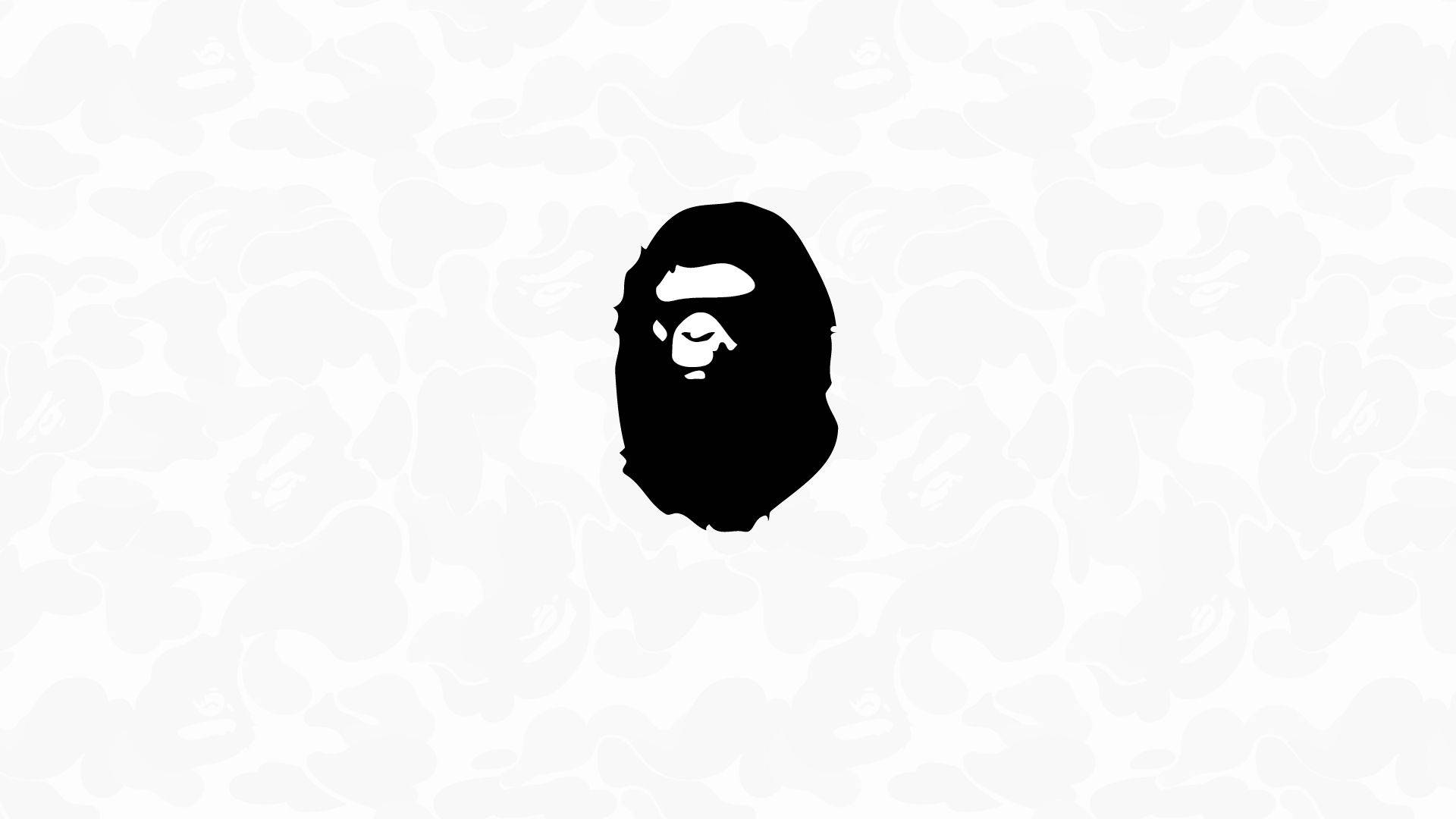 BAPE Brand Classic Black Logo Wallpaper