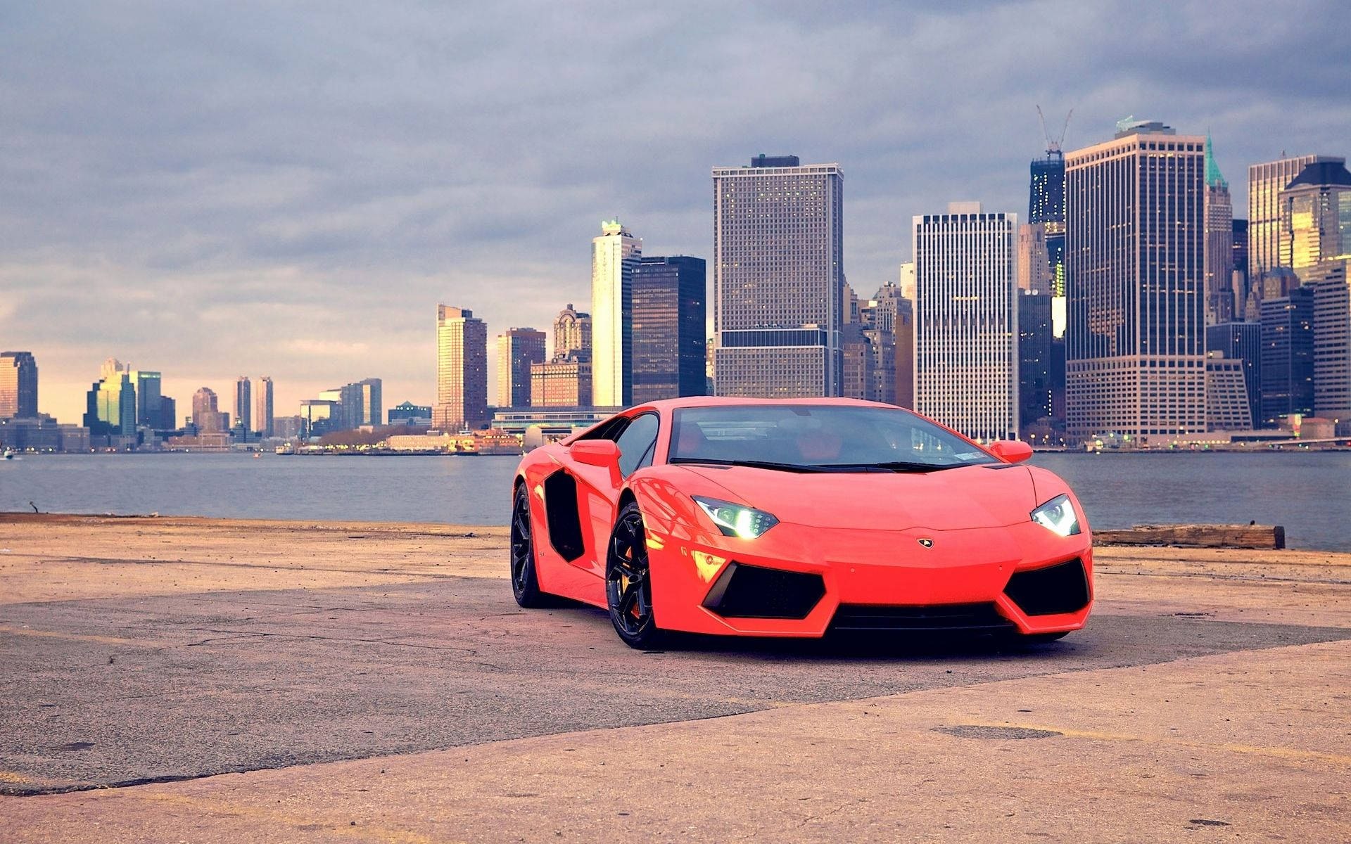 Lamborghini Car Show in Brooklyn Bridge Park Wallpaper