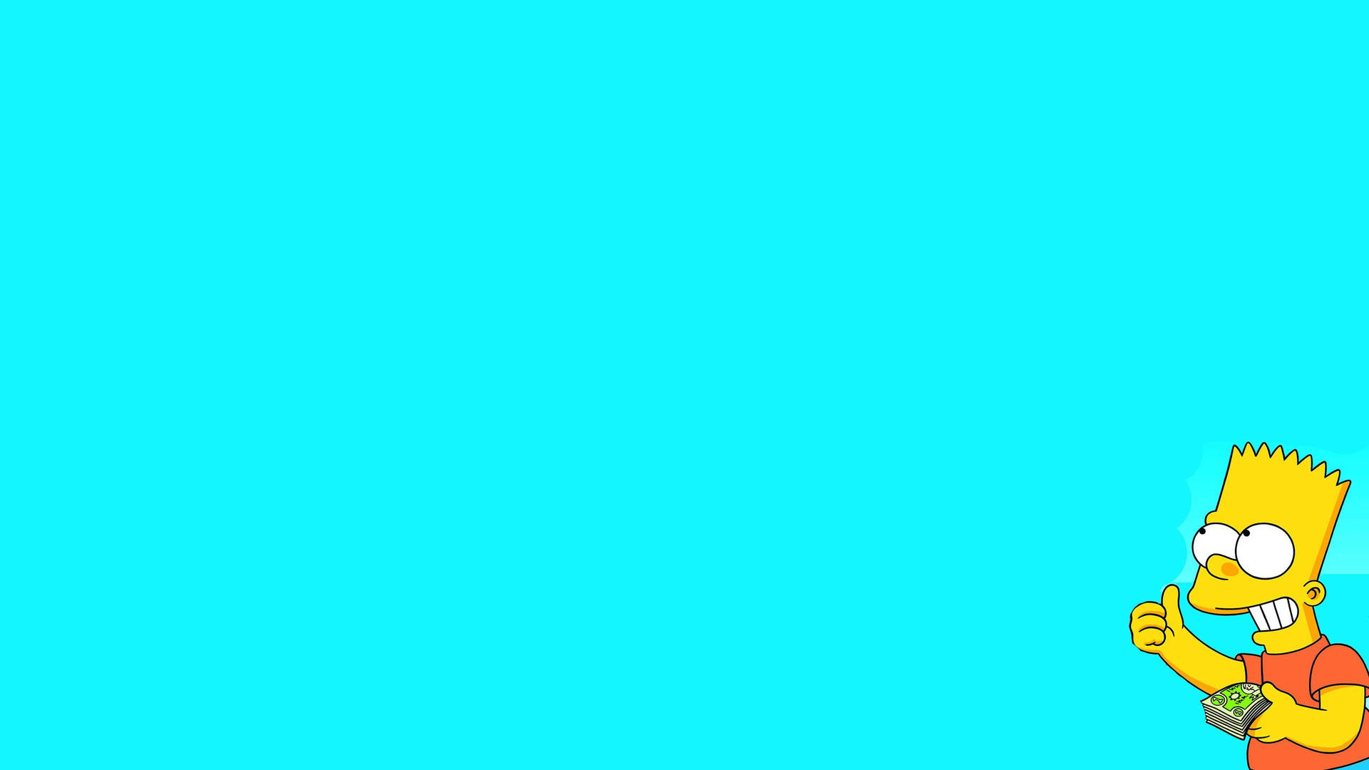 Playful Fictional Character Bart Simpson Wallpaper