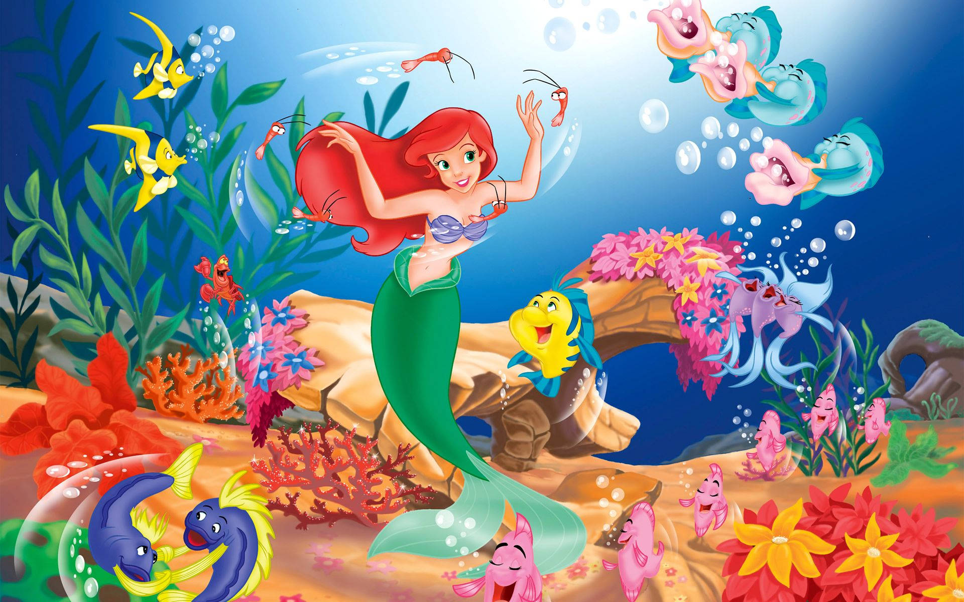 Ariel from Disney's The Little Mermaid Wallpaper